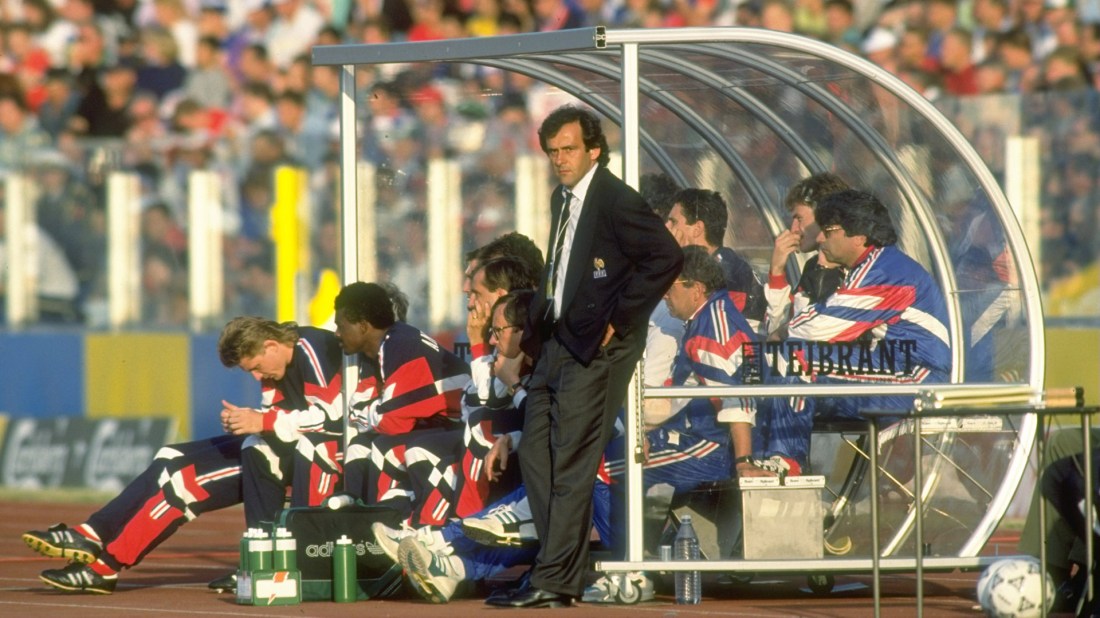 France Coach Michel Platini